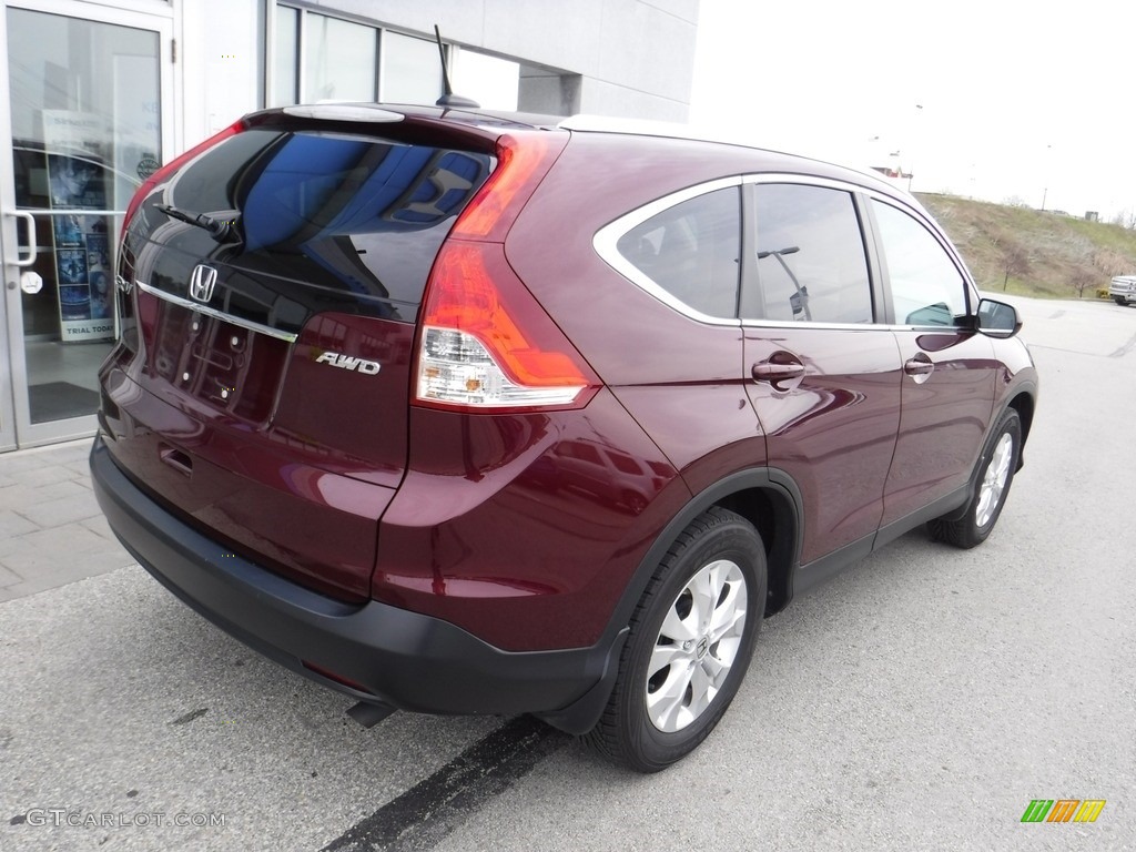2014 CR-V EX-L AWD - Basque Red Pearl II / Gray photo #10