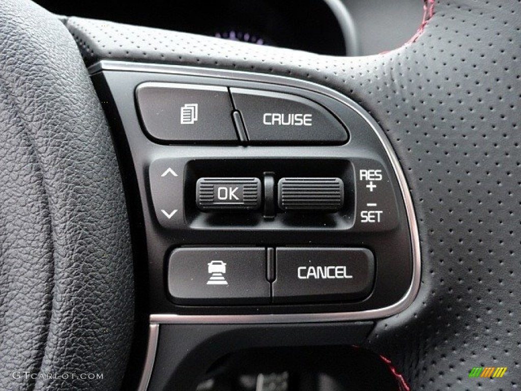 2017 Kia Optima SX Black Steering Wheel Photo #119590968