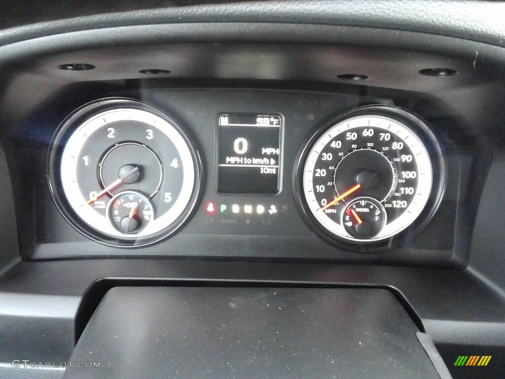 2017 3500 Tradesman Crew Cab 4x4 - Granite Crystal Metallic / Black/Diesel Gray photo #12