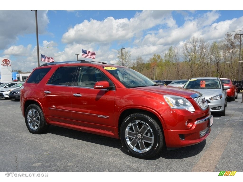 2012 Acadia Denali AWD - Crystal Red Tintcoat / Cashmere photo #1