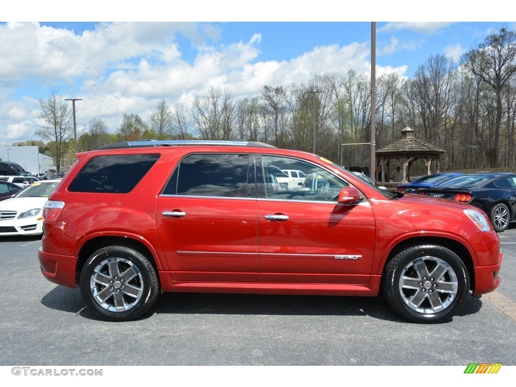 2012 Acadia Denali AWD - Crystal Red Tintcoat / Cashmere photo #2