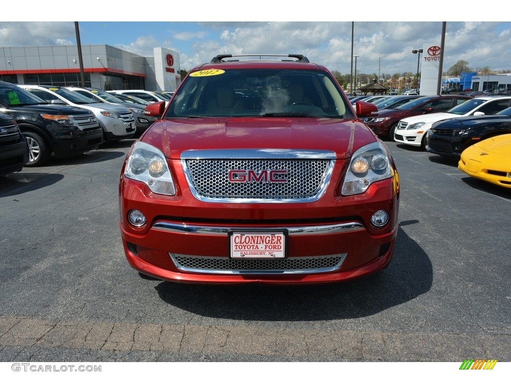 2012 Acadia Denali AWD - Crystal Red Tintcoat / Cashmere photo #7