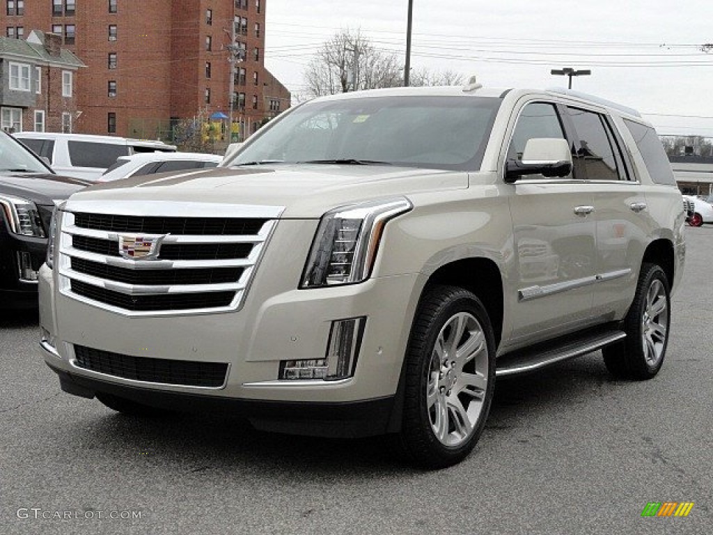 Silver Coast Metallic 2017 Cadillac Escalade Luxury 4WD Exterior Photo #119597064