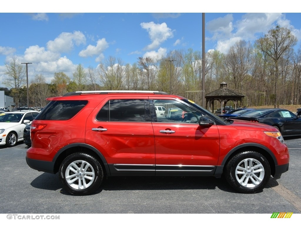 2012 Explorer XLT 4WD - Red Candy Metallic / Medium Light Stone photo #2