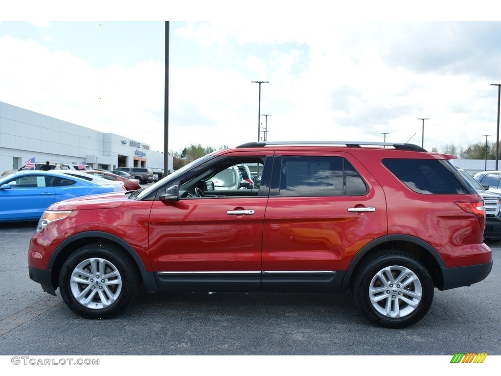 2012 Explorer XLT 4WD - Red Candy Metallic / Medium Light Stone photo #5