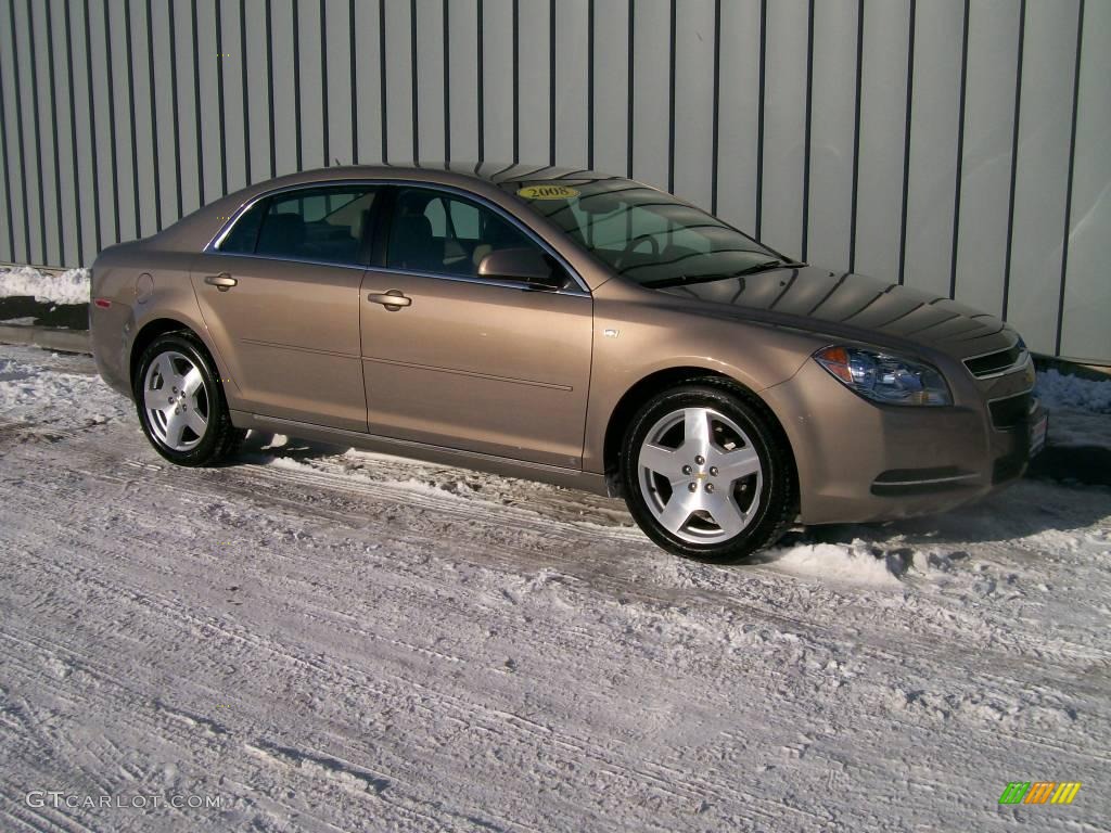 2008 Malibu LT Sedan - Amber Bronze Metallic / Cocoa/Cashmere Beige photo #1