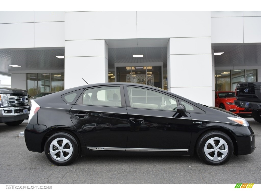 2012 Prius 3rd Gen Four Hybrid - Black / Bisque photo #2