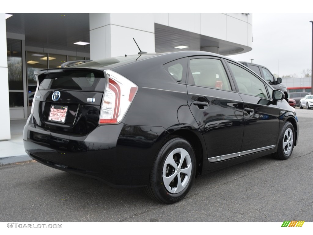2012 Prius 3rd Gen Four Hybrid - Black / Bisque photo #3