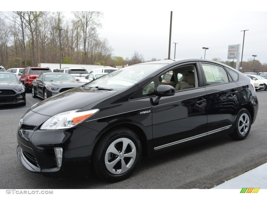 2012 Prius 3rd Gen Four Hybrid - Black / Bisque photo #5