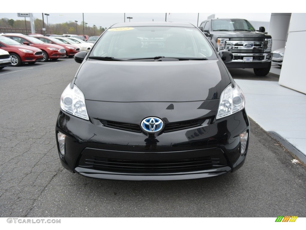 2012 Prius 3rd Gen Four Hybrid - Black / Bisque photo #6