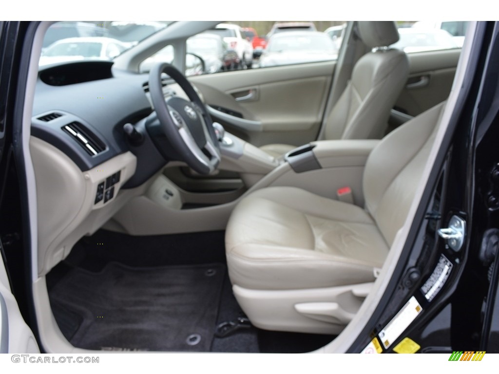 2012 Prius 3rd Gen Four Hybrid - Black / Bisque photo #8