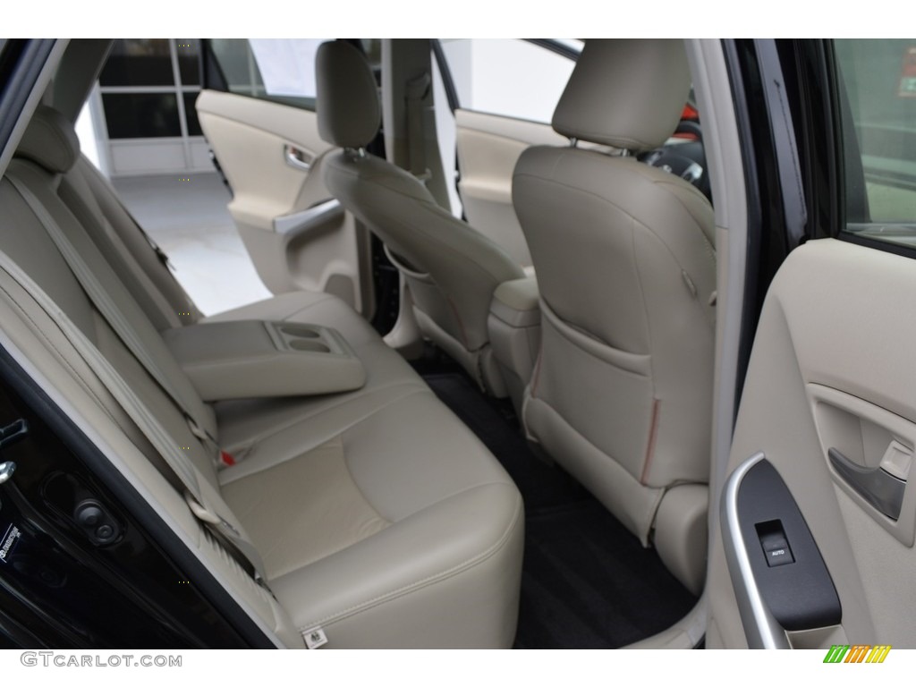 2012 Prius 3rd Gen Four Hybrid - Black / Bisque photo #13