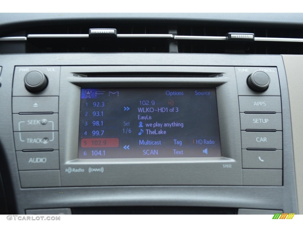 2012 Prius 3rd Gen Four Hybrid - Black / Bisque photo #16