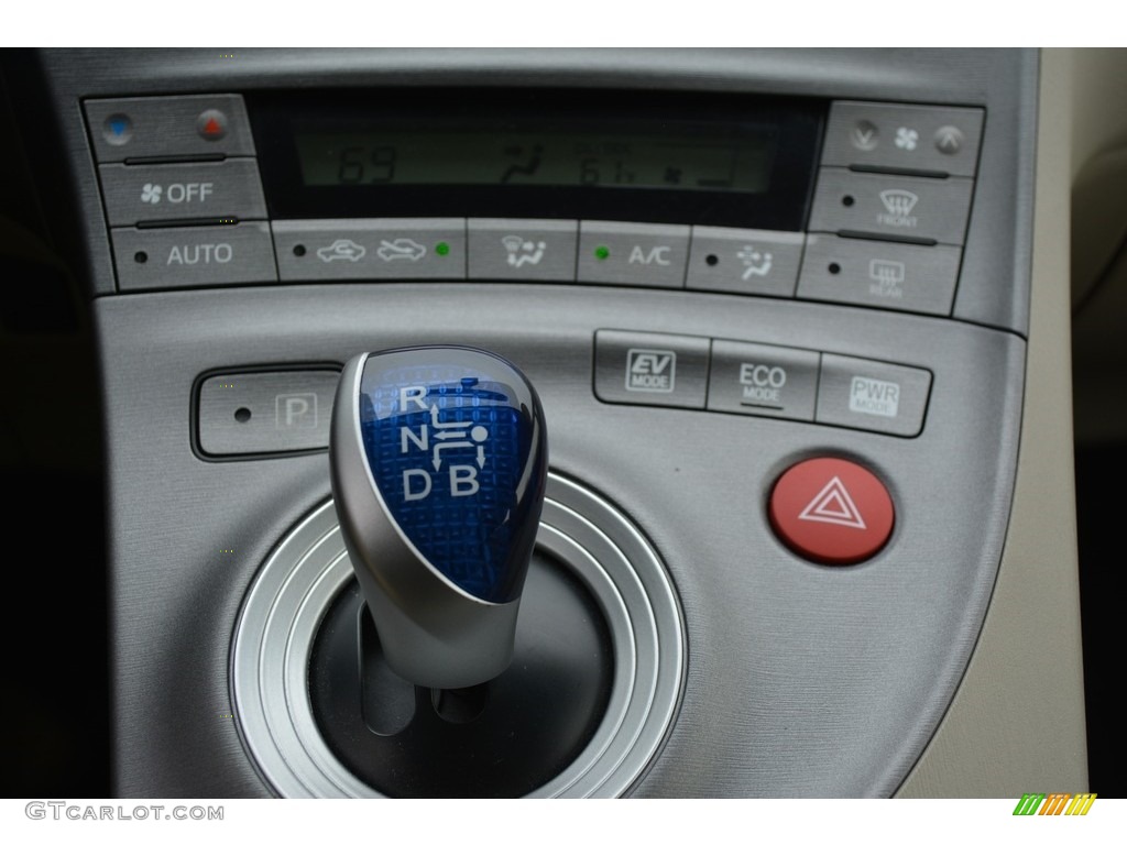 2012 Prius 3rd Gen Four Hybrid - Black / Bisque photo #21