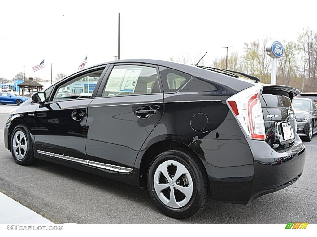 2012 Prius 3rd Gen Four Hybrid - Black / Bisque photo #28