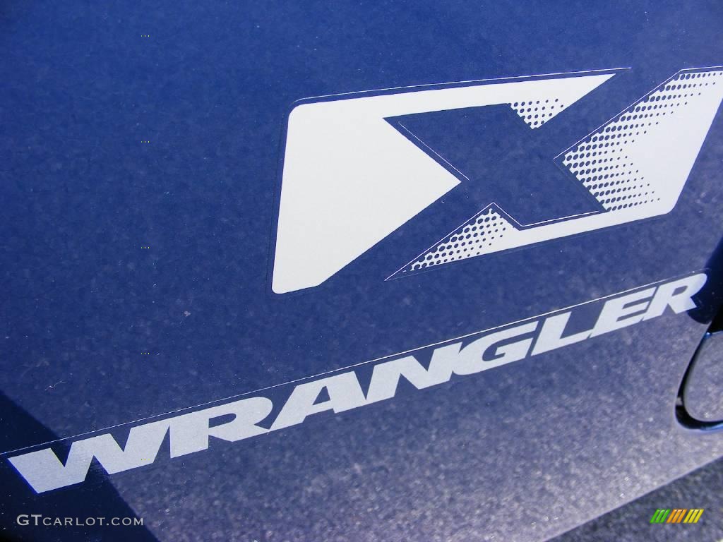 2009 Wrangler X 4x4 - Deep Water Blue Pearl Coat / Dark Slate Gray/Medium Slate Gray photo #5