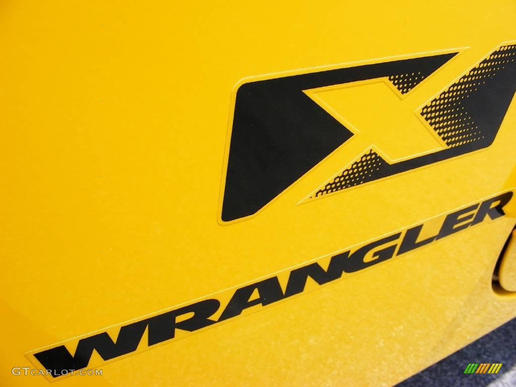 2009 Wrangler X 4x4 - Detonator Yellow / Dark Slate Gray/Medium Slate Gray photo #5