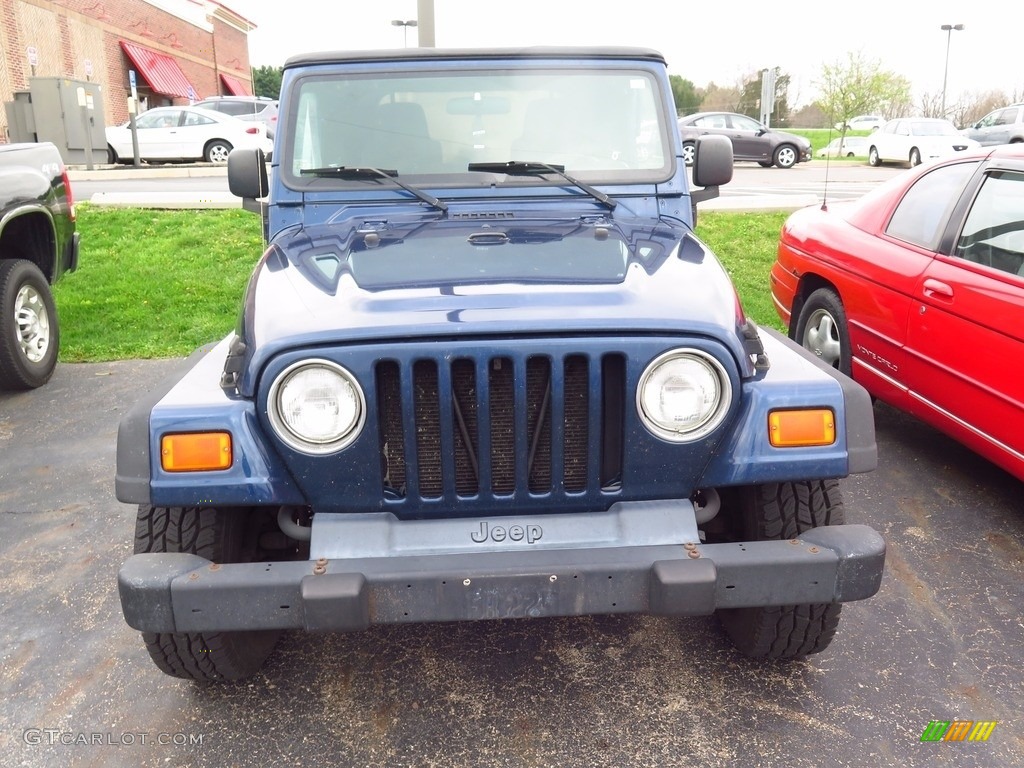 2005 Wrangler X 4x4 - Patriot Blue Pearl / Dark Slate Gray photo #2