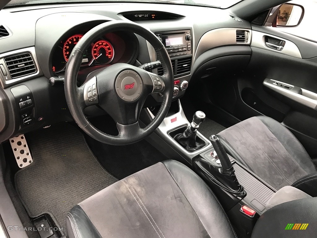 2008 Impreza WRX STi - Lightning Red / Carbon Black/Graphite Gray Alcantara photo #9