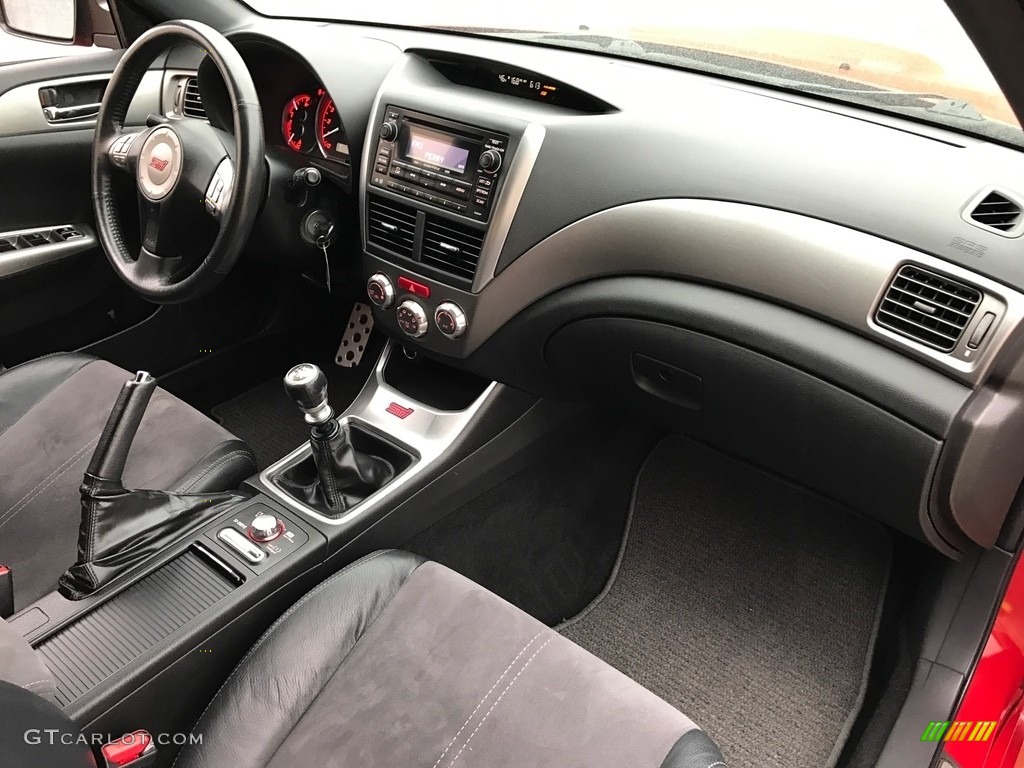2008 Impreza WRX STi - Lightning Red / Carbon Black/Graphite Gray Alcantara photo #11