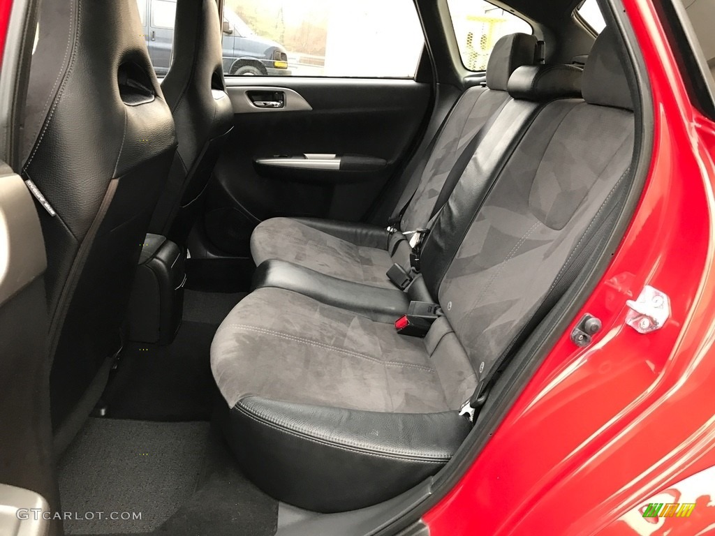 2008 Impreza WRX STi - Lightning Red / Carbon Black/Graphite Gray Alcantara photo #14