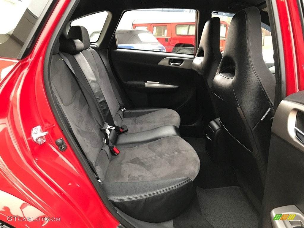 2008 Impreza WRX STi - Lightning Red / Carbon Black/Graphite Gray Alcantara photo #15