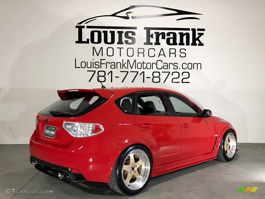 2008 Impreza WRX STi - Lightning Red / Carbon Black/Graphite Gray Alcantara photo #19