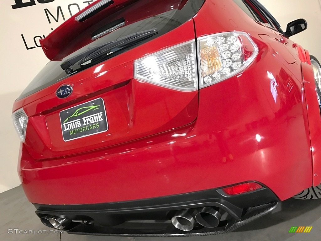 2008 Impreza WRX STi - Lightning Red / Carbon Black/Graphite Gray Alcantara photo #27