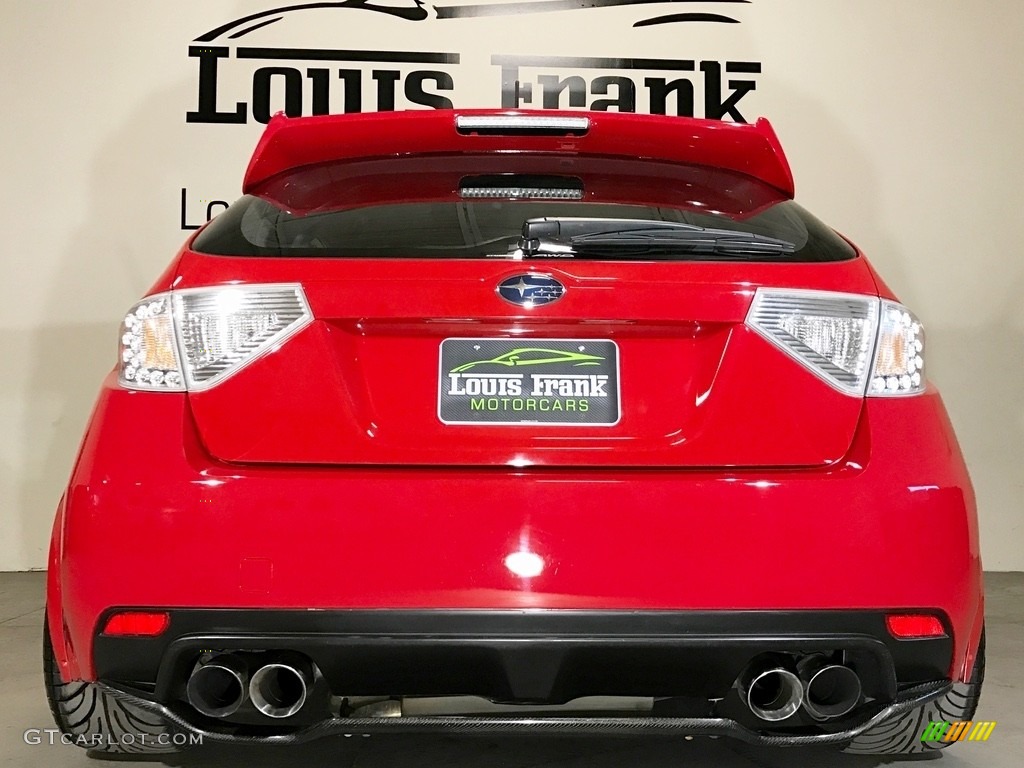 2008 Impreza WRX STi - Lightning Red / Carbon Black/Graphite Gray Alcantara photo #28