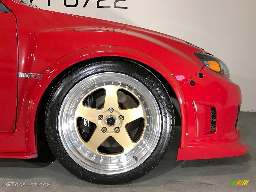 2008 Impreza WRX STi - Lightning Red / Carbon Black/Graphite Gray Alcantara photo #31