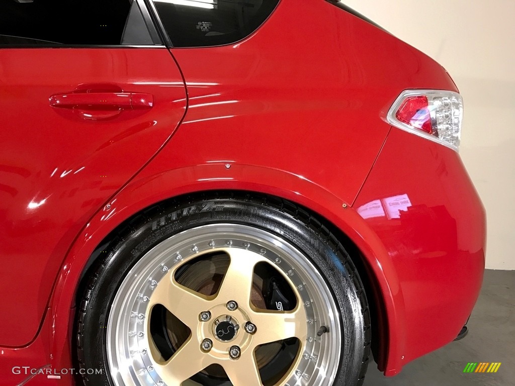 2008 Impreza WRX STi - Lightning Red / Carbon Black/Graphite Gray Alcantara photo #36