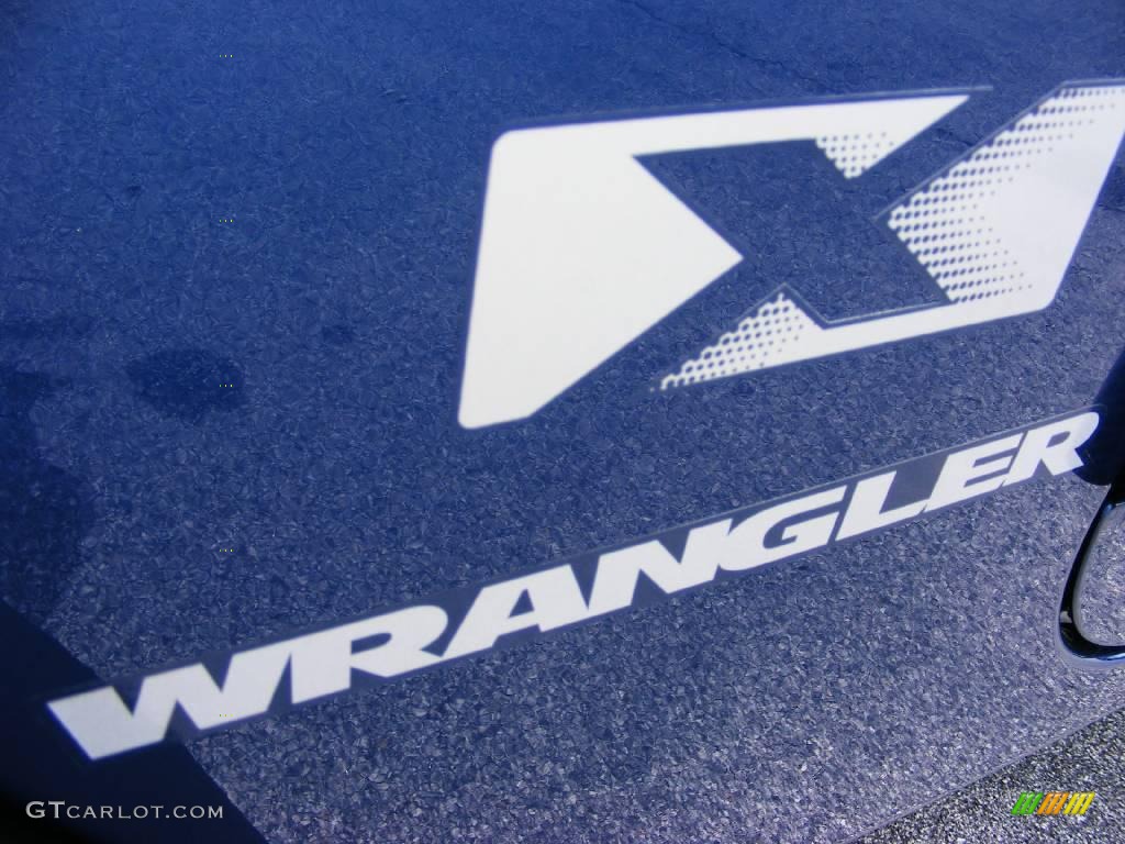2009 Wrangler X 4x4 - Deep Water Blue Pearl Coat / Dark Slate Gray/Medium Slate Gray photo #5