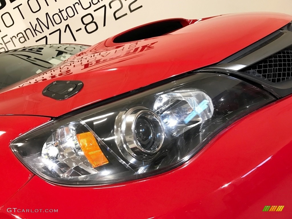 2008 Impreza WRX STi - Lightning Red / Carbon Black/Graphite Gray Alcantara photo #87