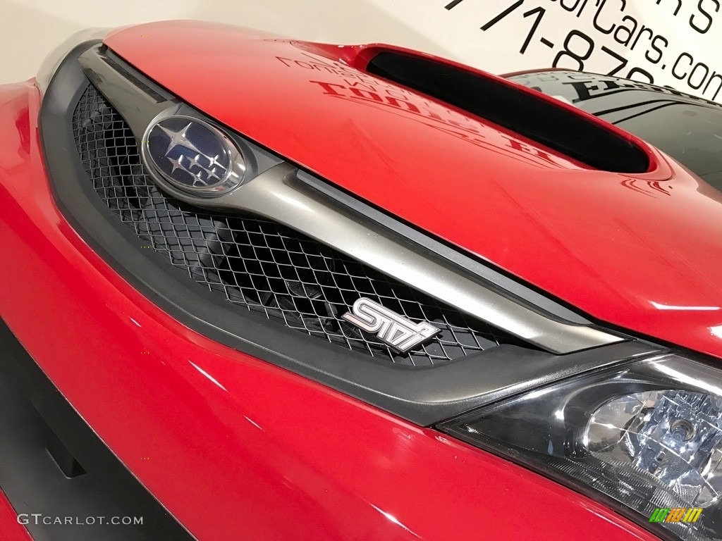 2008 Impreza WRX STi - Lightning Red / Carbon Black/Graphite Gray Alcantara photo #91