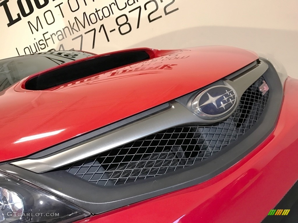 2008 Impreza WRX STi - Lightning Red / Carbon Black/Graphite Gray Alcantara photo #92