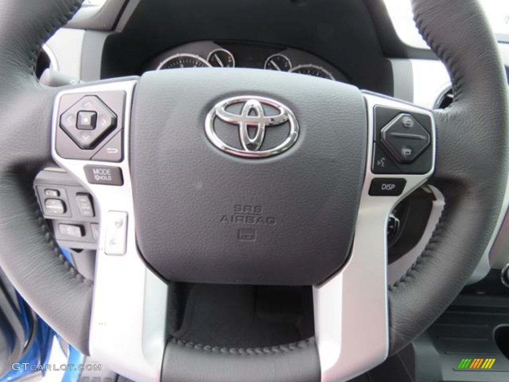 2017 Toyota Tundra Limited CrewMax Graphite Steering Wheel Photo #119607585
