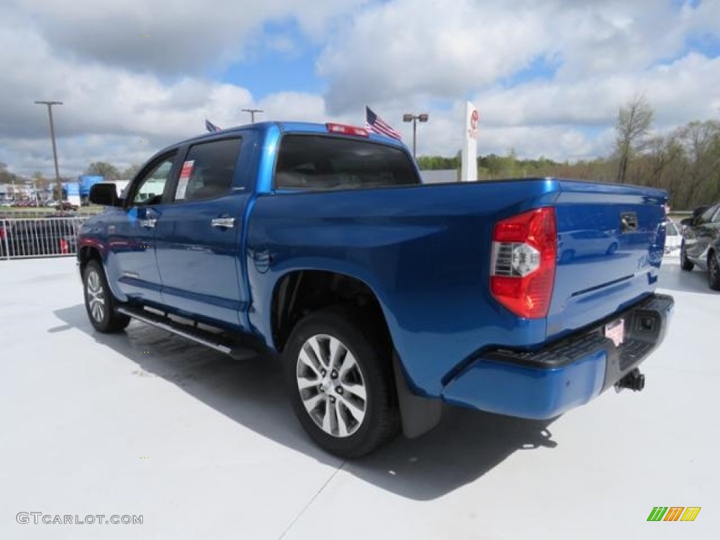 2017 Tundra Limited CrewMax - Blazing Blue Pearl / Graphite photo #25