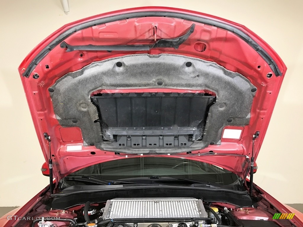 2008 Impreza WRX STi - Lightning Red / Carbon Black/Graphite Gray Alcantara photo #105