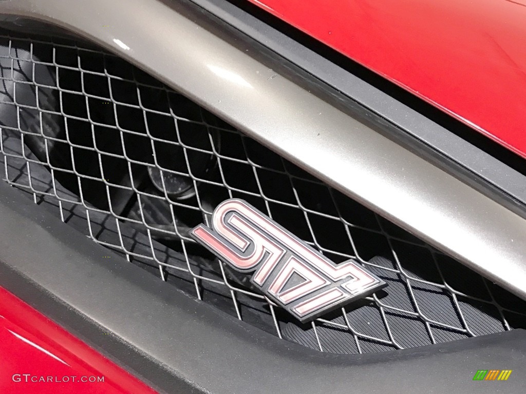2008 Impreza WRX STi - Lightning Red / Carbon Black/Graphite Gray Alcantara photo #110