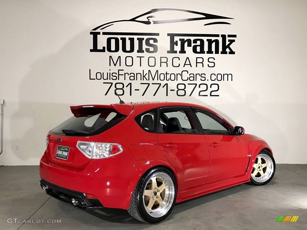 2008 Impreza WRX STi - Lightning Red / Carbon Black/Graphite Gray Alcantara photo #117