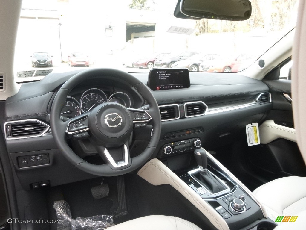 2017 Mazda CX-5 Grand Touring AWD Parchment Dashboard Photo #119609100