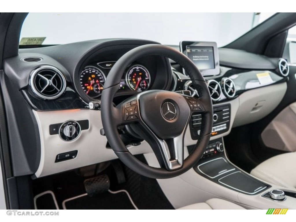 2017 Mercedes-Benz B 250e Crystal Grey Dashboard Photo #119613106