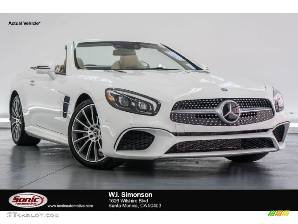 2017 SL 450 Roadster - Polar White / Ginger Beige/Espresso Brown photo #1