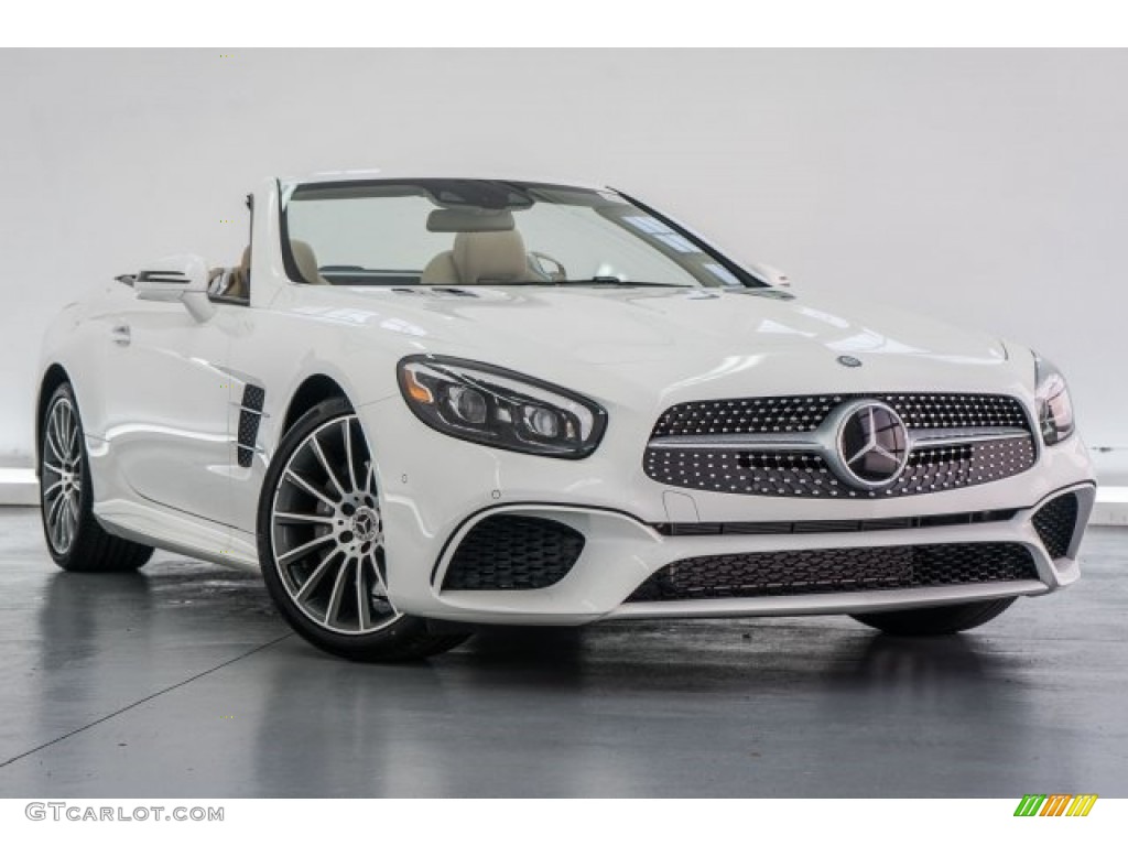 Polar White 2017 Mercedes-Benz SL 450 Roadster Exterior Photo #119613711