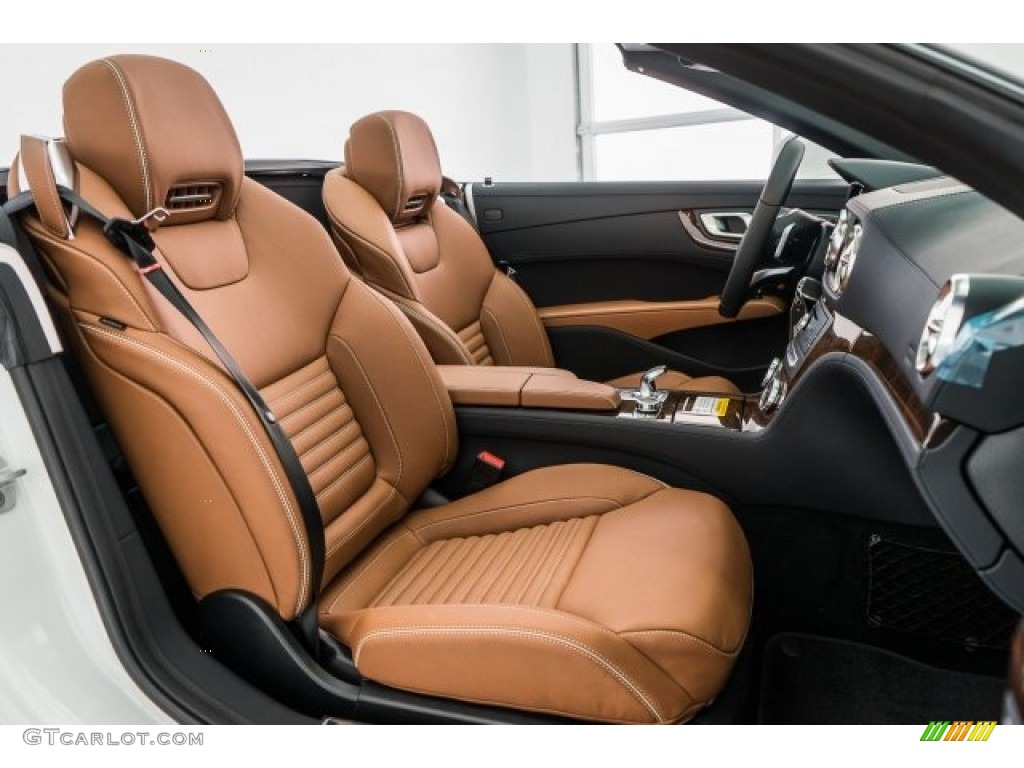 Saddle Brown/Black Interior 2017 Mercedes-Benz SL 450 Roadster Photo #119613747