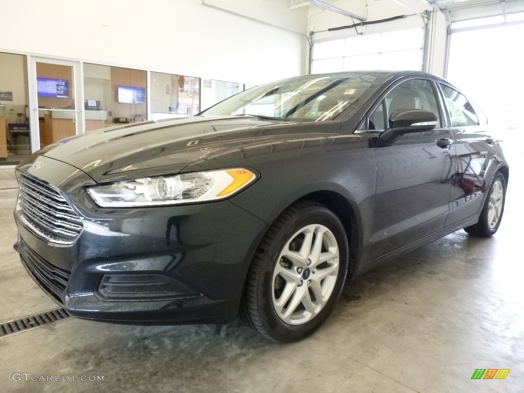 2014 Fusion SE EcoBoost - Dark Side / Charcoal Black photo #5