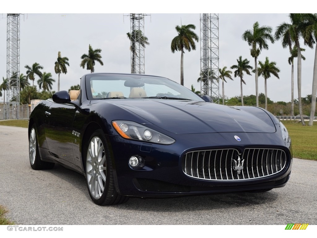 2014 GranTurismo Convertible GranCabrio - Blu Mediterraneo (Blue Metallic) / Sabbia photo #6