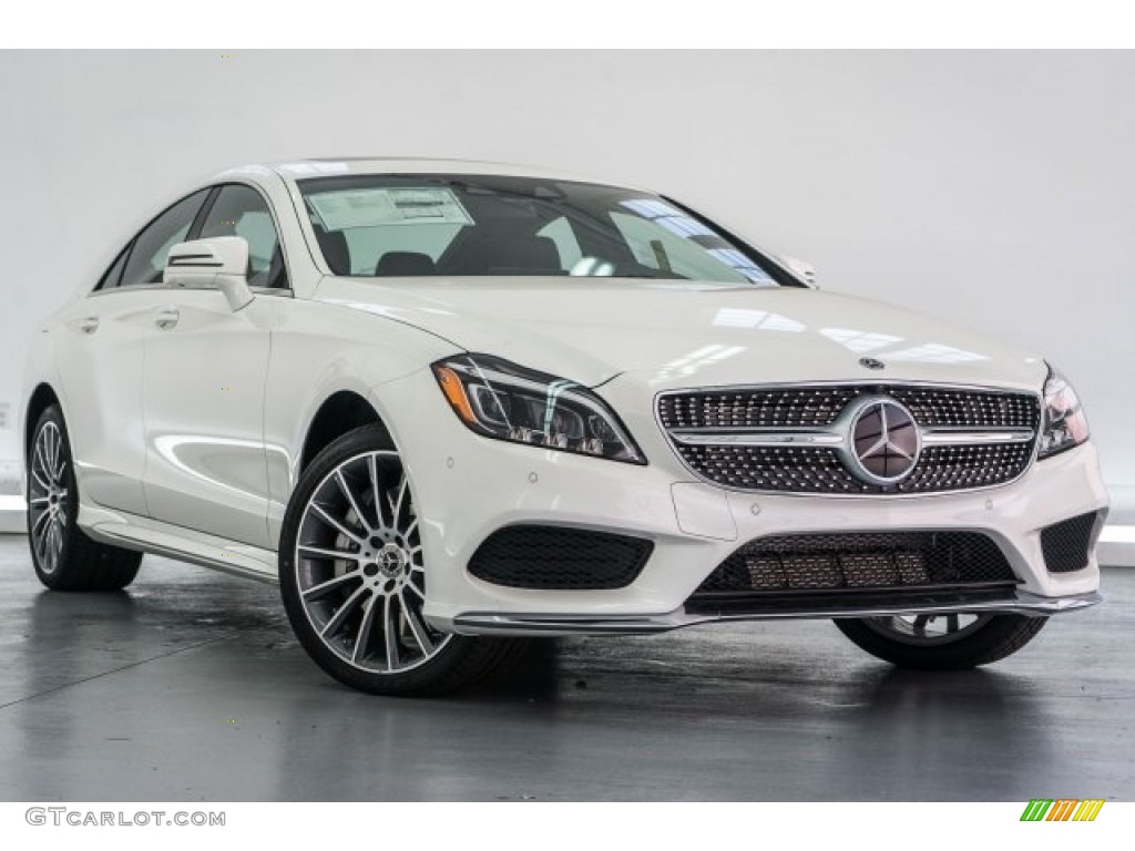 designo Diamond White Metallic 2017 Mercedes-Benz CLS 550 Coupe Exterior Photo #119615163