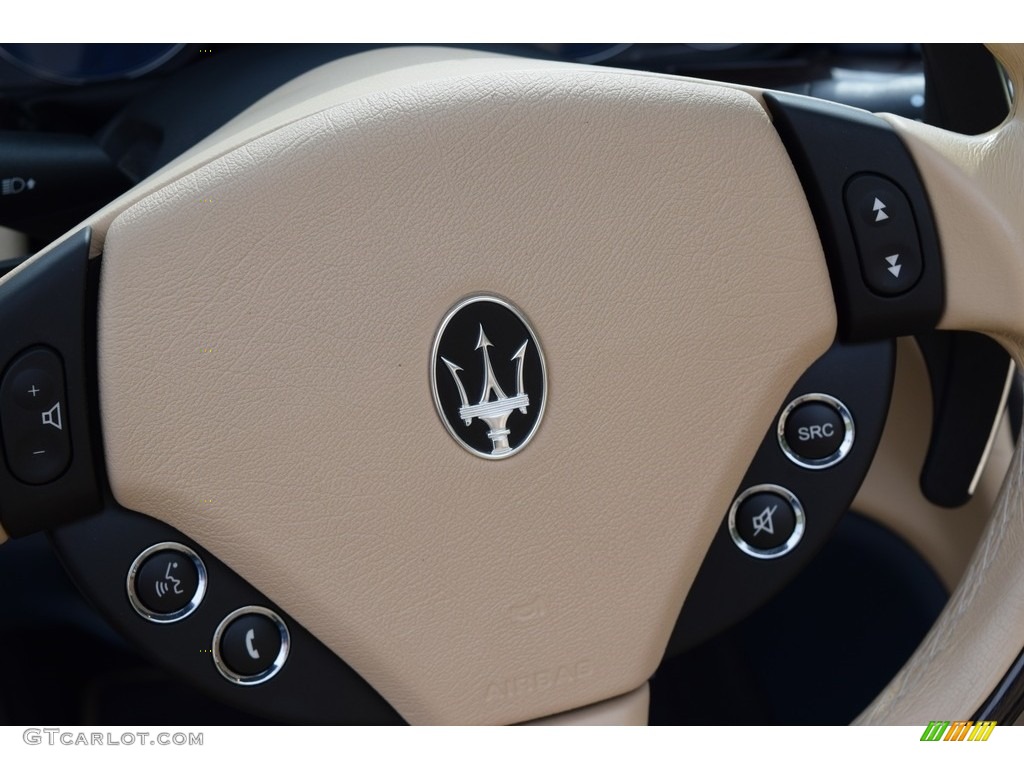2014 GranTurismo Convertible GranCabrio - Blu Mediterraneo (Blue Metallic) / Sabbia photo #31
