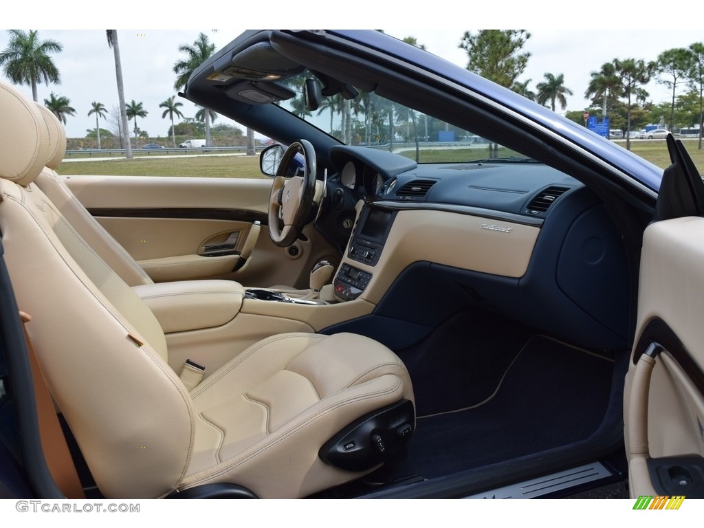 2014 GranTurismo Convertible GranCabrio - Blu Mediterraneo (Blue Metallic) / Sabbia photo #33